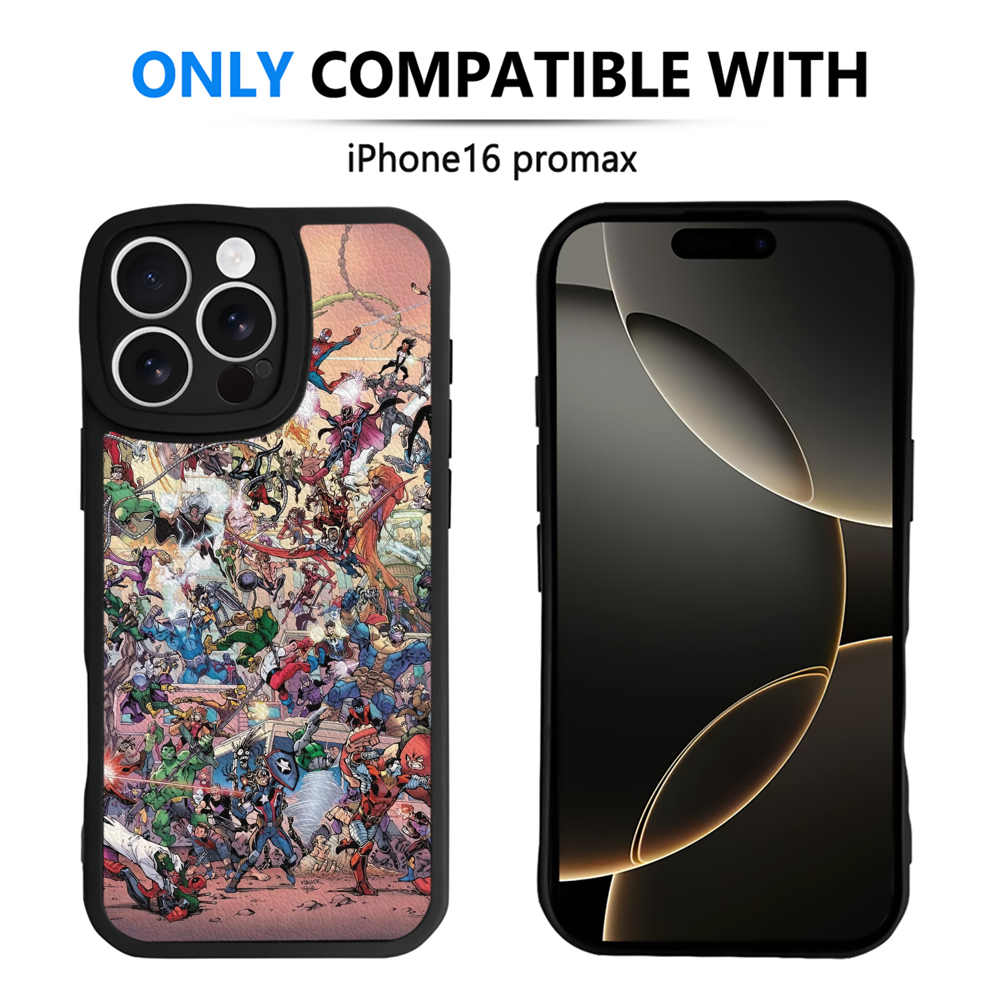 （画像用） Spider Man スパイダーマン 【iPhone 16シリーズ対応】シリコンスマホケース（レザー調） 材質：シリコン